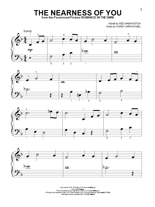 Hoagy Carmichael The Nearness Of You Sheet Music Notes & Chords for Ukulele with strumming patterns - Download or Print PDF