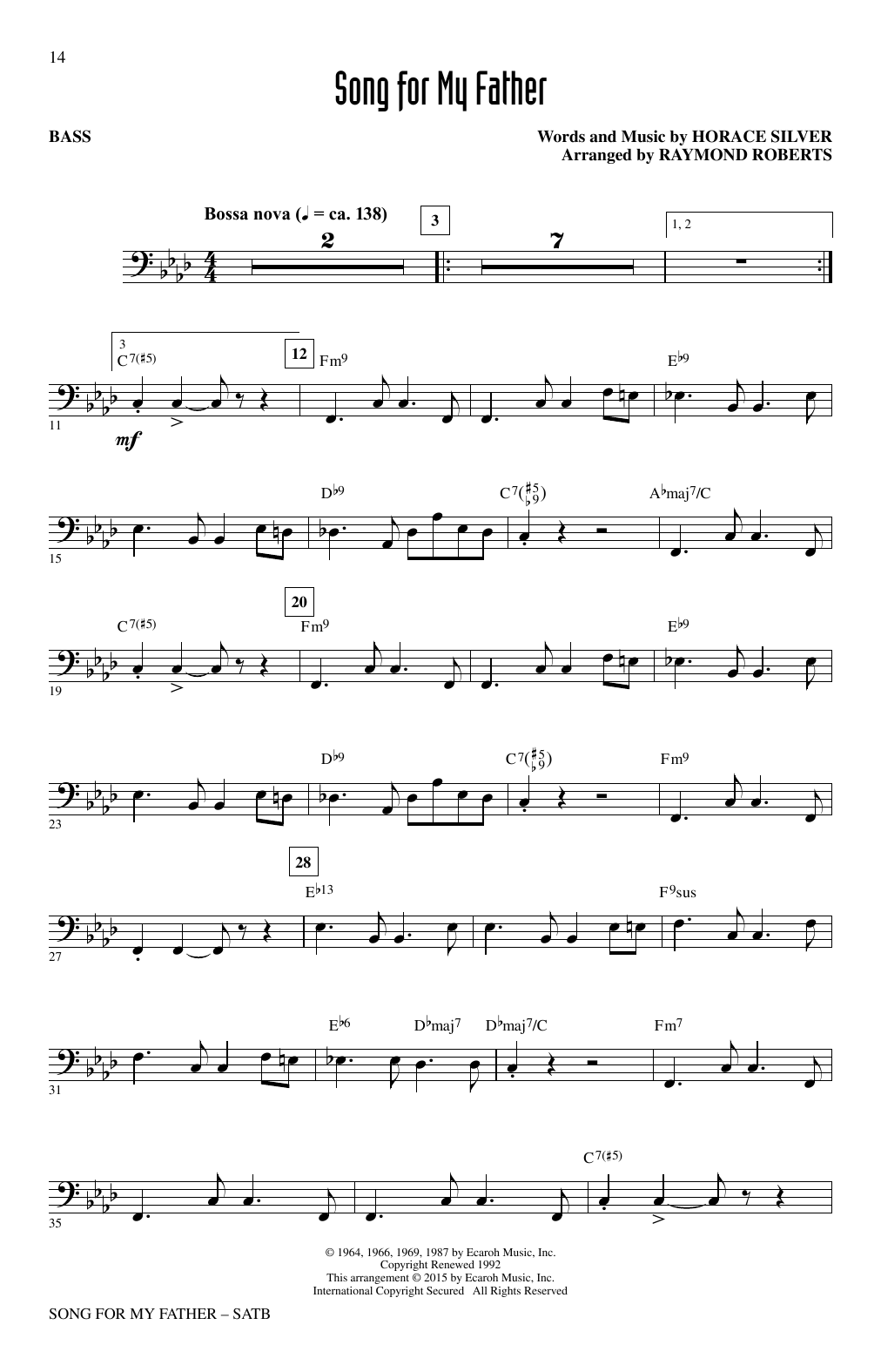 Song For My Father sheet music