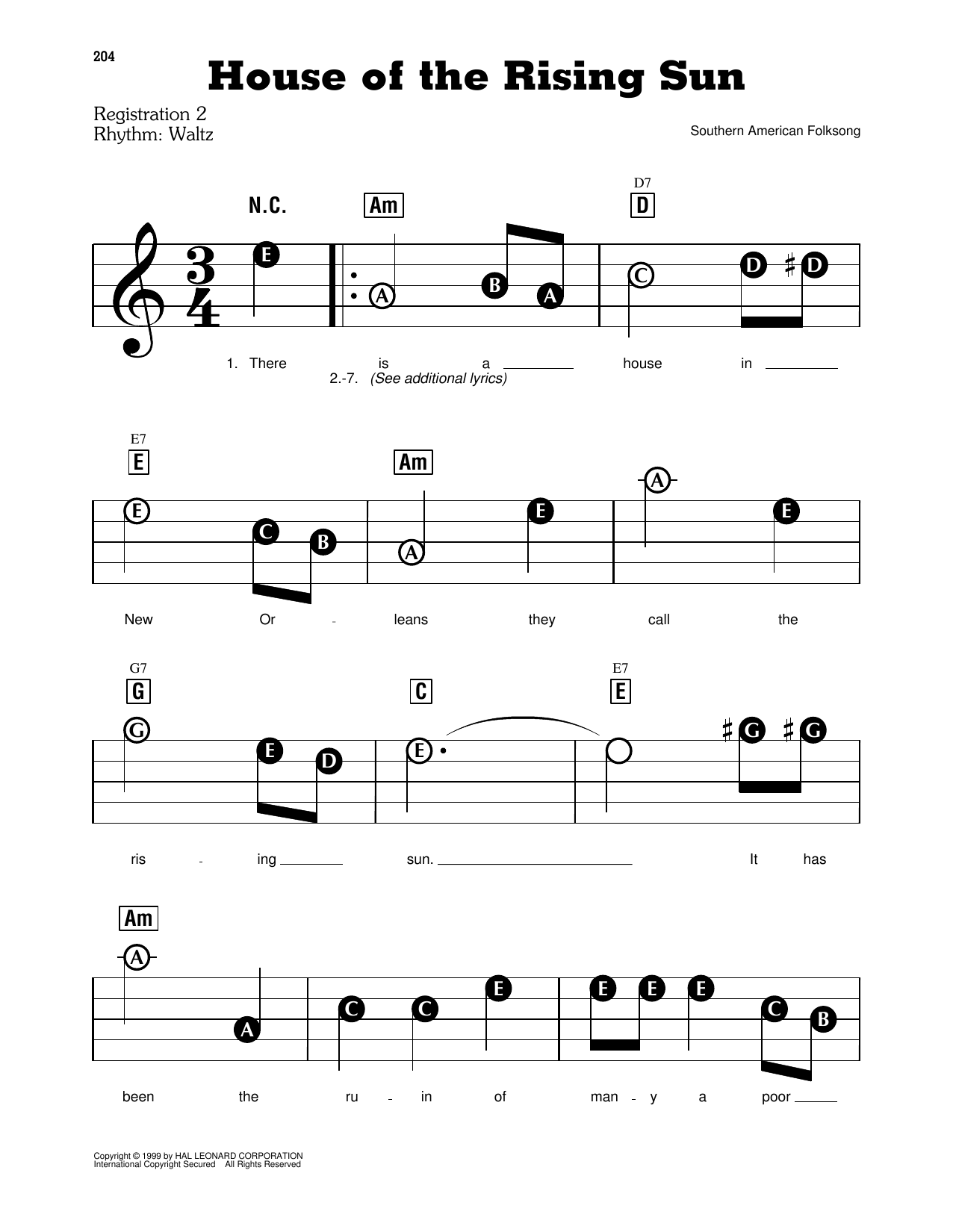 Mark Phillips House Of The Rising Sun Sheet Music Download Pdf Score 167442