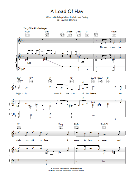 Howard Barnes A Load Of Hay Sheet Music Notes & Chords for Piano, Vocal & Guitar (Right-Hand Melody) - Download or Print PDF