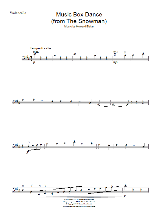 Howard Blake Music Box Dance (from The Snowman) Sheet Music Notes & Chords for Easy Piano - Download or Print PDF