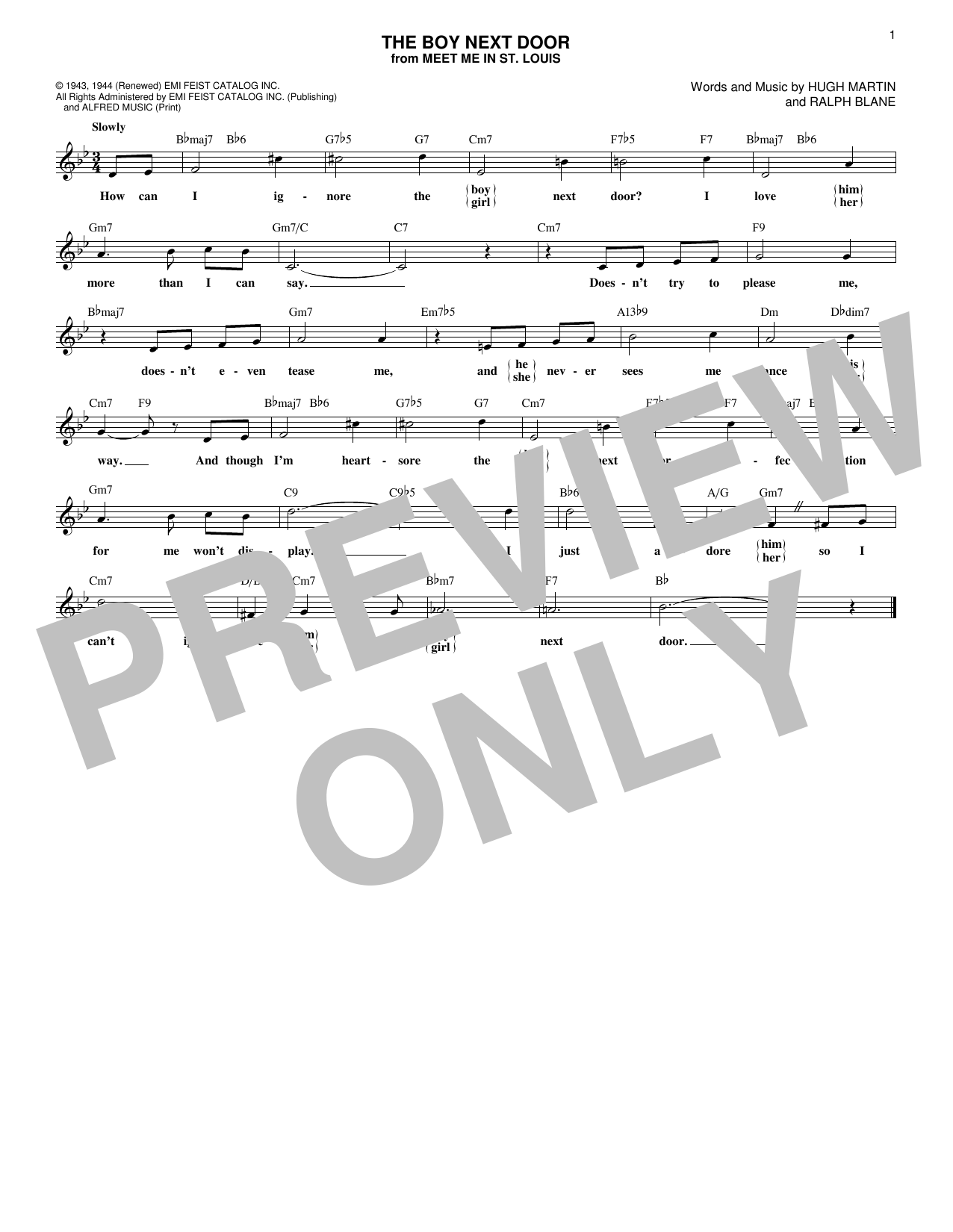 Secrets The Boy Next Door Sheet Music Notes & Chords for Melody Line, Lyrics & Chords - Download or Print PDF