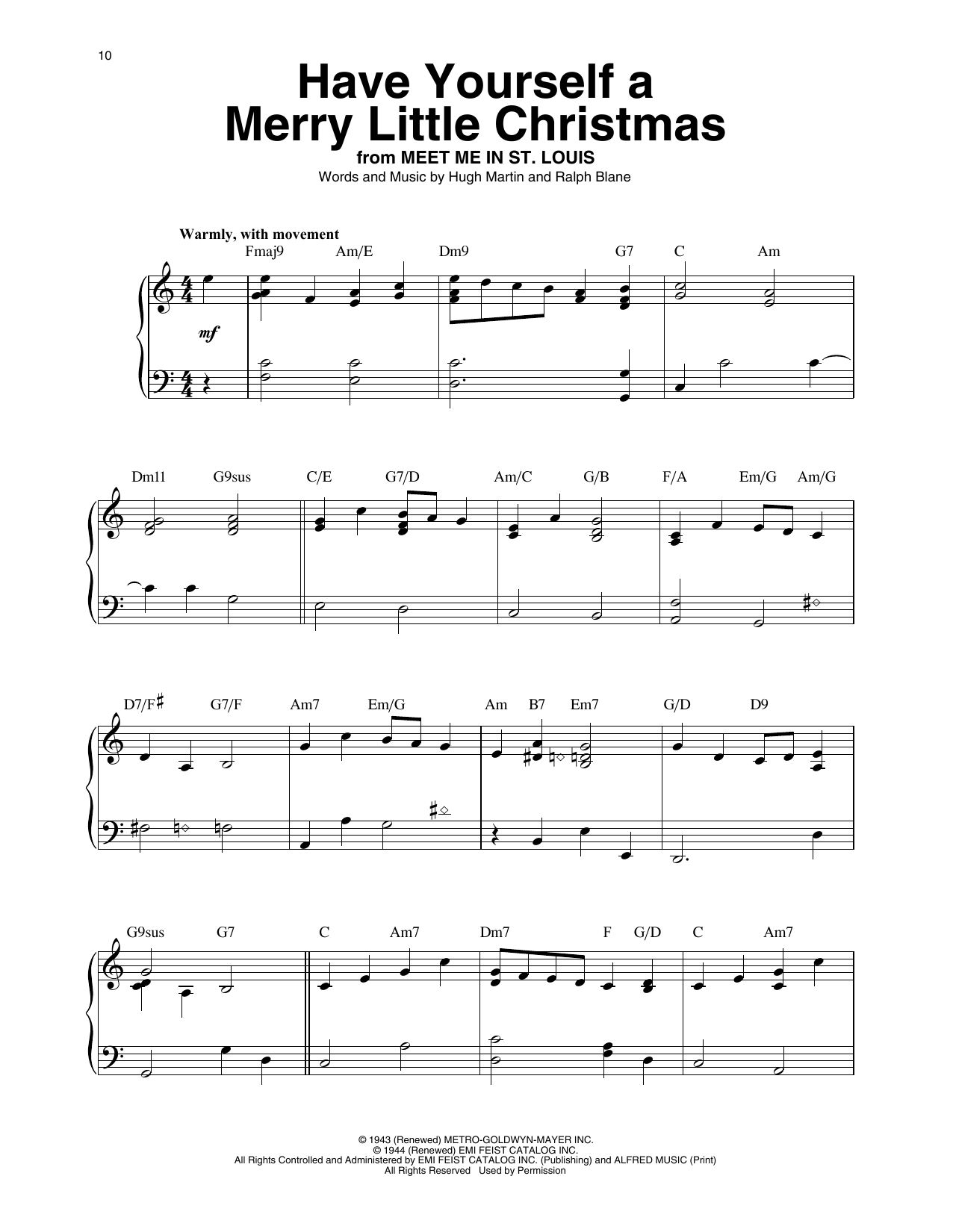 Hugh Martin Have Yourself A Merry Little Christmas (arr. Maeve Gilchrist) Sheet Music Notes & Chords for Harp - Download or Print PDF