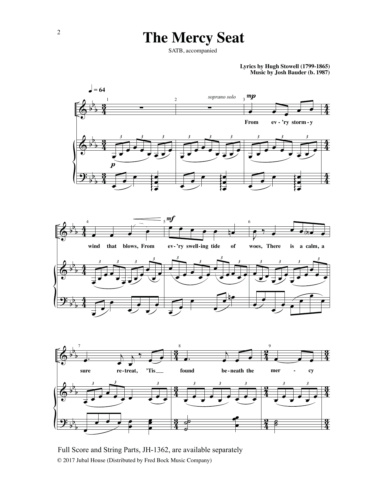 Hugh Stowell The Mercy Seat Sheet Music Notes & Chords for Choral - Download or Print PDF