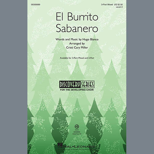 Hugo Blanco, El Burrito Sabanero (Mi Burrito Sabanero) (arr. Cristi Cary Miller), 2-Part Choir