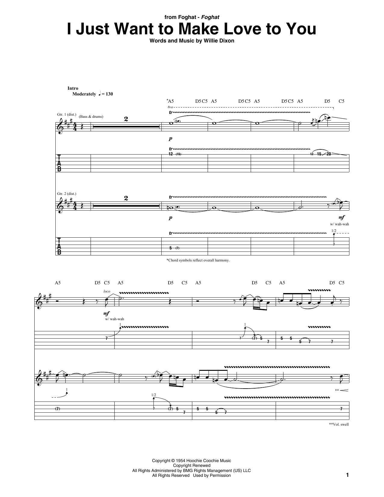 Preview Foghat I Just Want To Make Love To You Blues sheet music, notes and chords for Guitar Tab, SKU: 437056 sheet music, piano notes, chords, guitar tabs, score, transpose, transcribe, how to play, guide, download, learn, tutorial, progression, song, artist, awards, billboard, mtv, vh1, tour, single, album, release