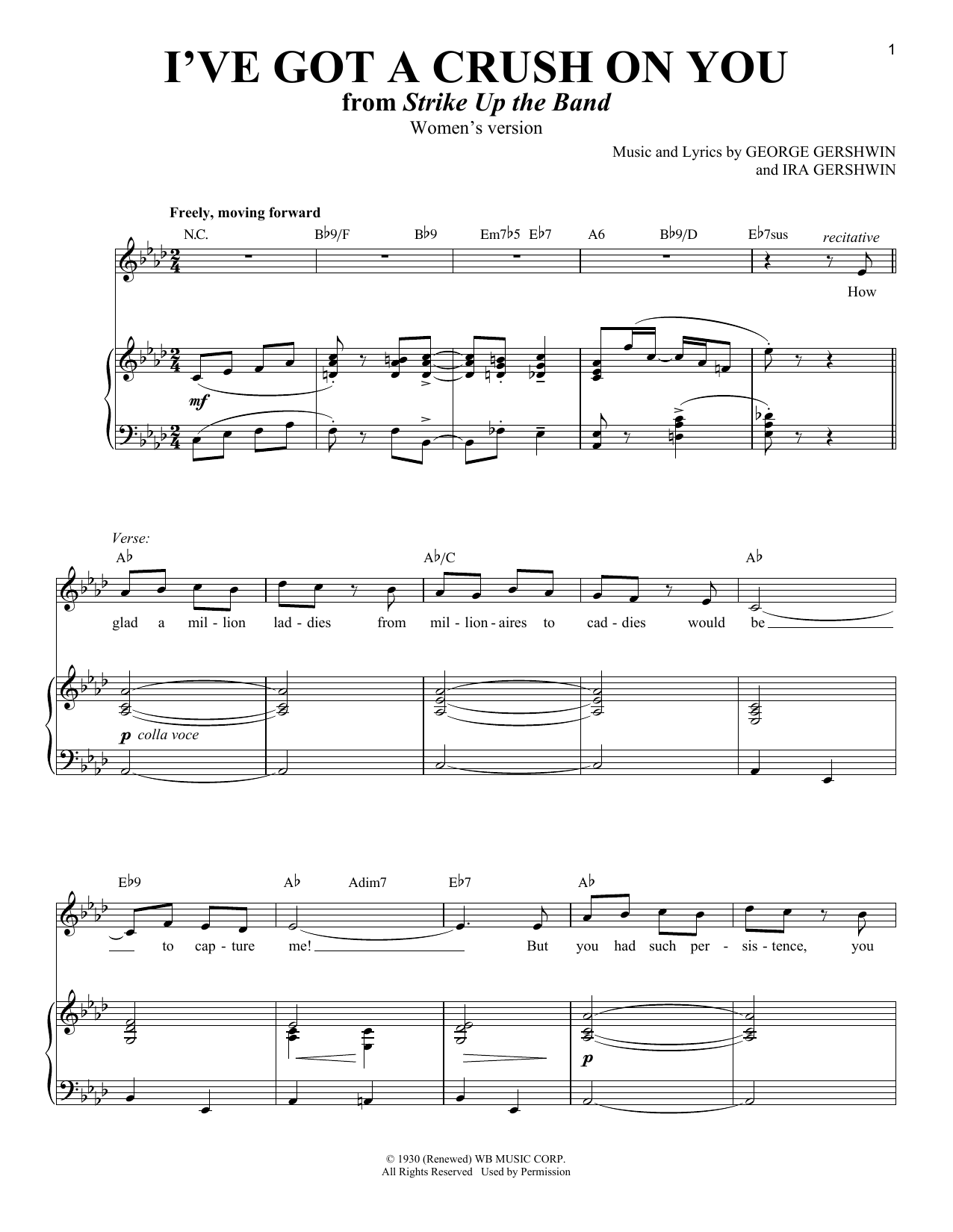 Ira Gershwin I Ve Got A Crush On You Sheet Music Download Pdf Score 4477 Ira Gershwin I Ve Got A Crush On You Sheet Music Download Pdf Score 4477