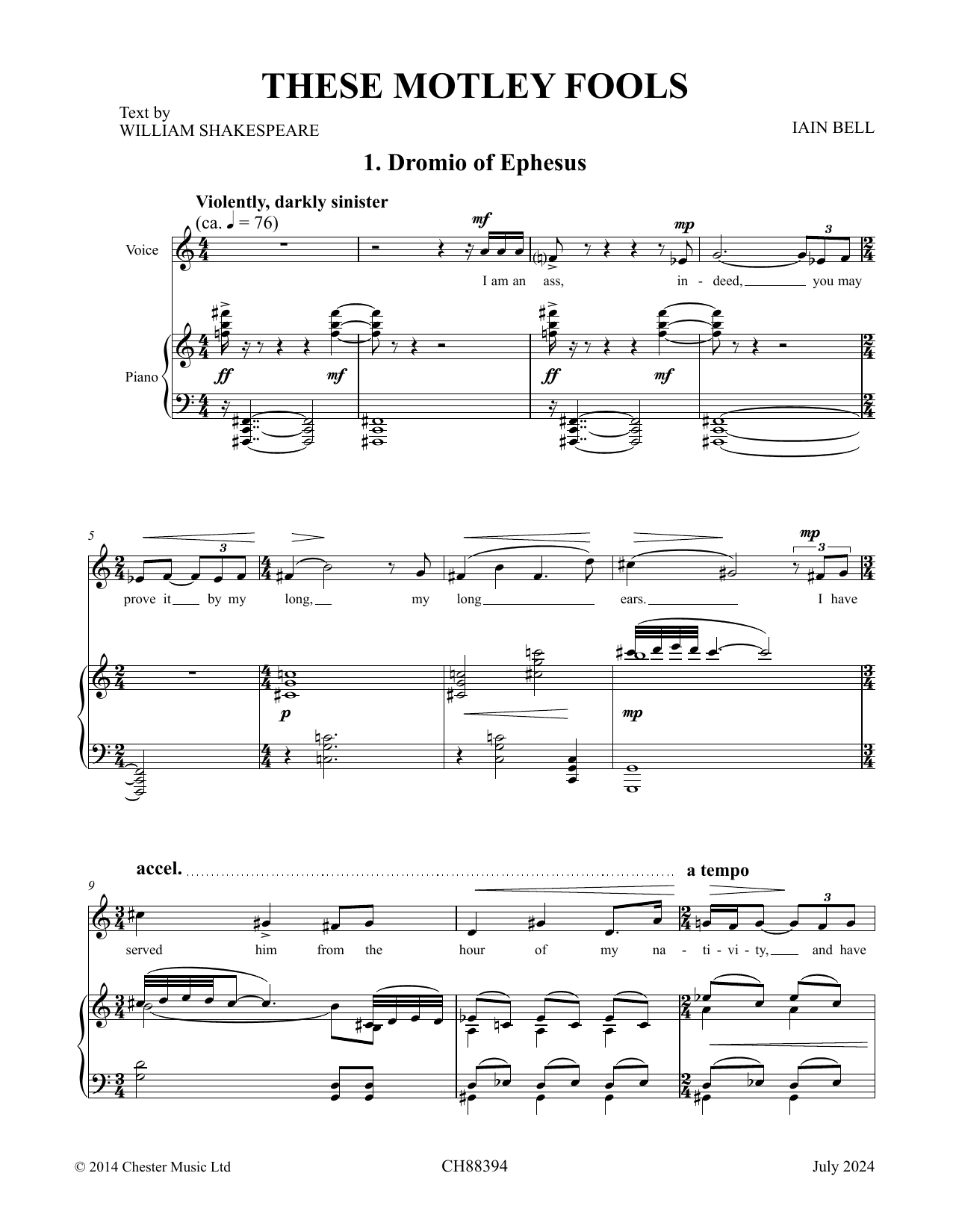 Iain Bell These Motley Fools Sheet Music Notes & Chords for Piano & Vocal - Download or Print PDF Iain Bell These Motley Fools Sheet Music Notes & Chords for Piano & Vocal - Download or Print PDF