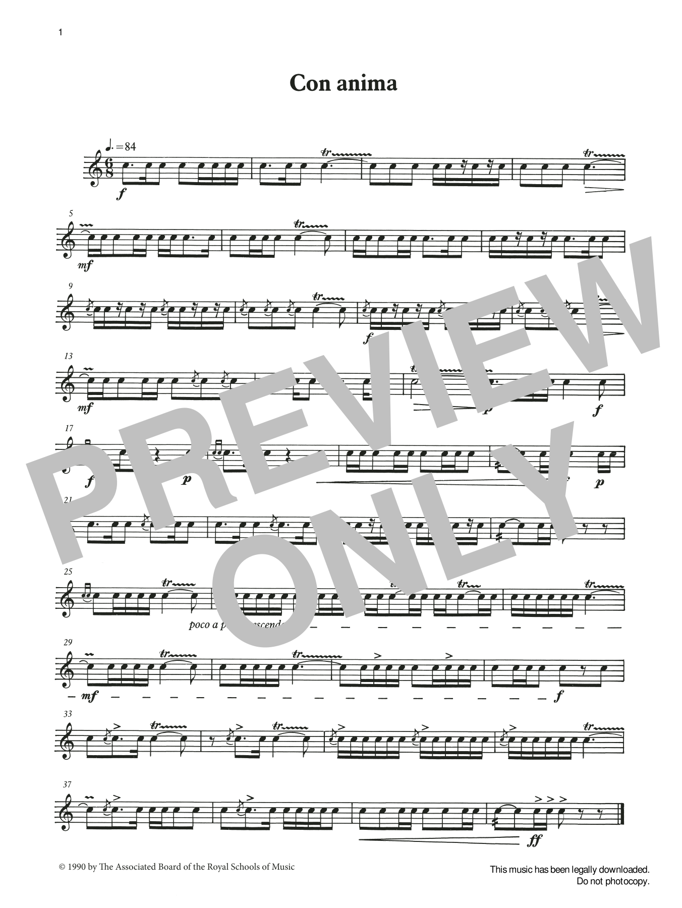 Ian Wright and Kevin Hathaway Con anima from Graded Music for Snare Drum, Book III Sheet Music Notes & Chords for Percussion Solo - Download or Print PDF