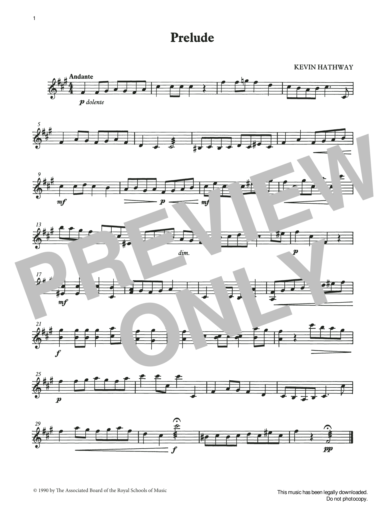 Ian Wright and Kevin Hathaway Prelude from Graded Music for Tuned Percussion, Book II Sheet Music Notes & Chords for Percussion Solo - Download or Print PDF