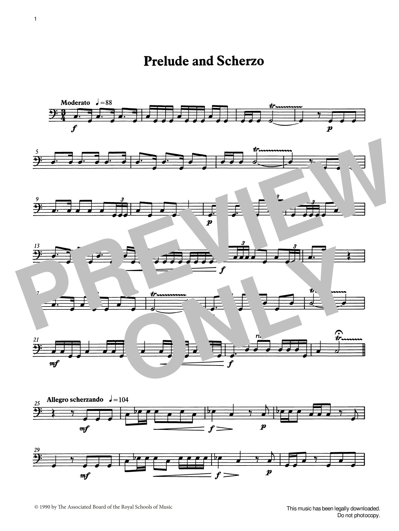 Ian Wright Prelude and Scherzo from Graded Music for Timpani, Book II Sheet Music Notes & Chords for Percussion Solo - Download or Print PDF