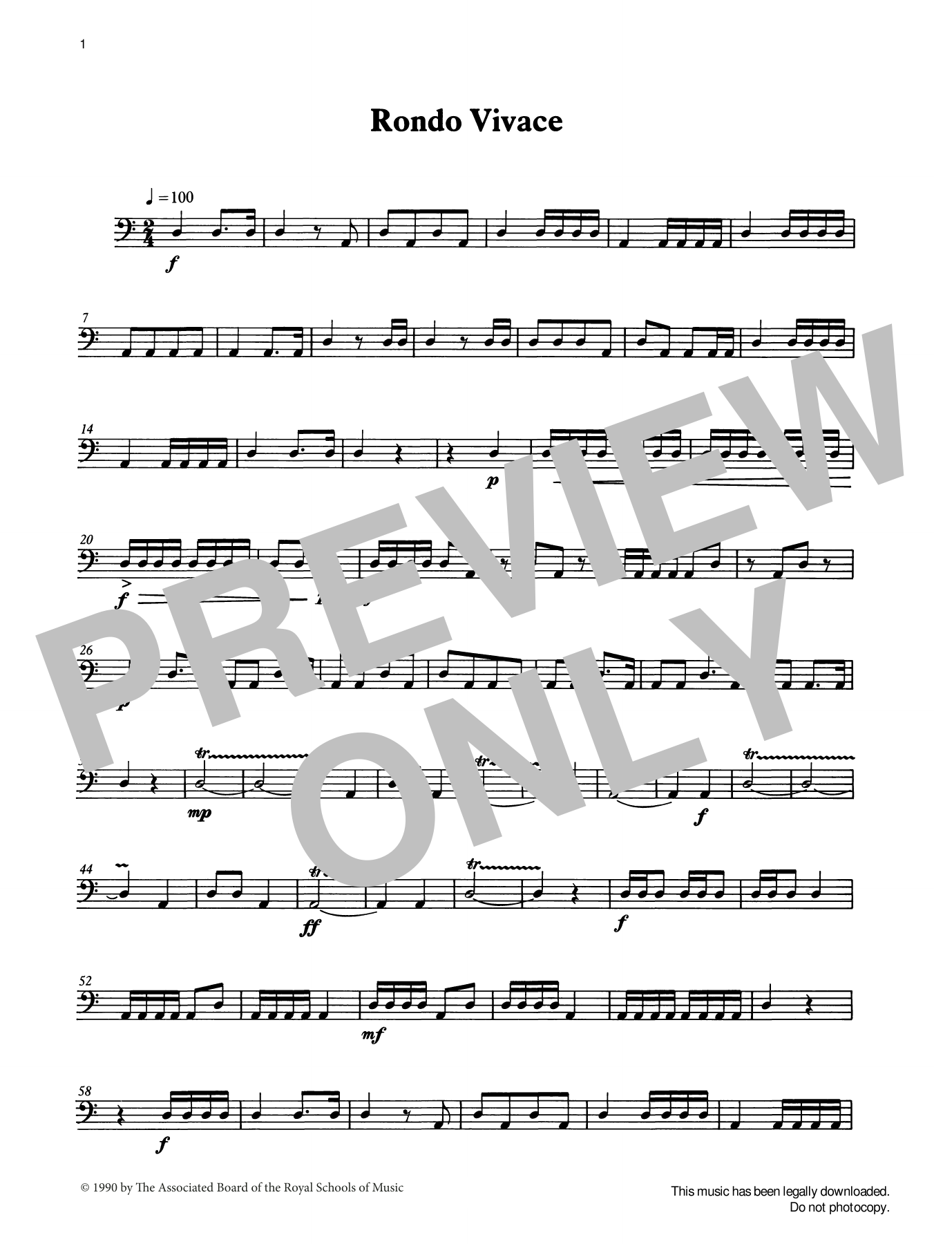 Ian Wright Rondo Vivace from Graded Music for Timpani, Book II Sheet Music Notes & Chords for Percussion Solo - Download or Print PDF