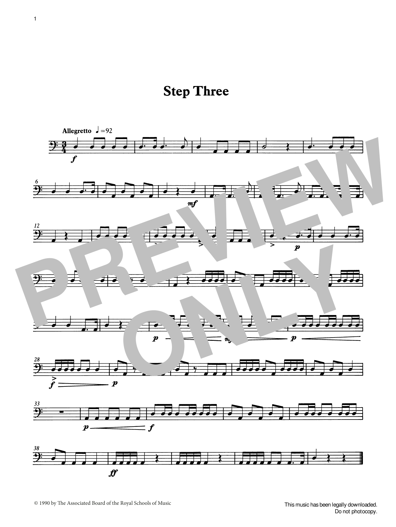 Ian Wright Step Three from Graded Music for Timpani, Book I Sheet Music Notes & Chords for Percussion Solo - Download or Print PDF