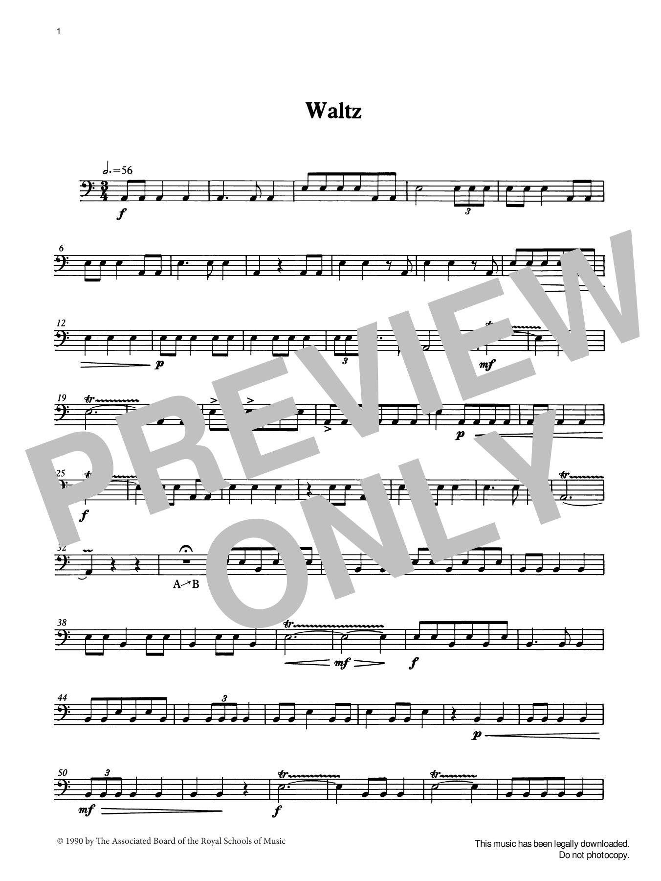 Ian Wright Waltz from Graded Music for Timpani, Book II Sheet Music Notes & Chords for Percussion Solo - Download or Print PDF