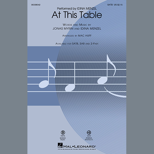 Idina Menzel, At This Table (arr. Mac Huff), SAB Choir