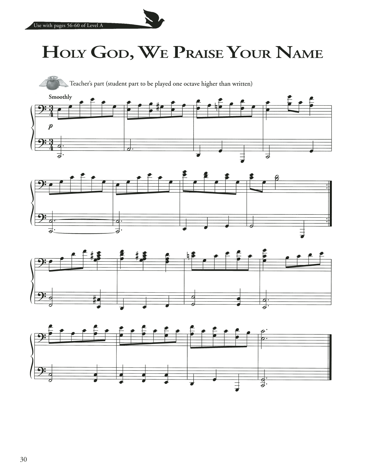 Ignaz Freuz Holy God, We Praise Your Name Sheet Music Notes & Chords for Piano Method - Download or Print PDF