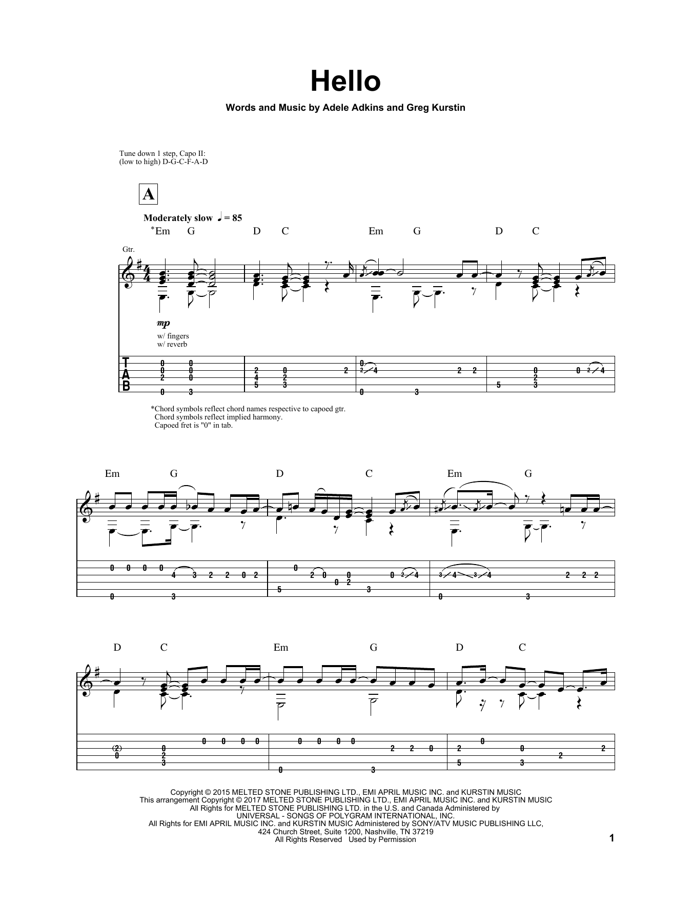 Igor Presnyakov Hello Sheet Music Notes & Chords for Guitar Tab - Download or Print PDF