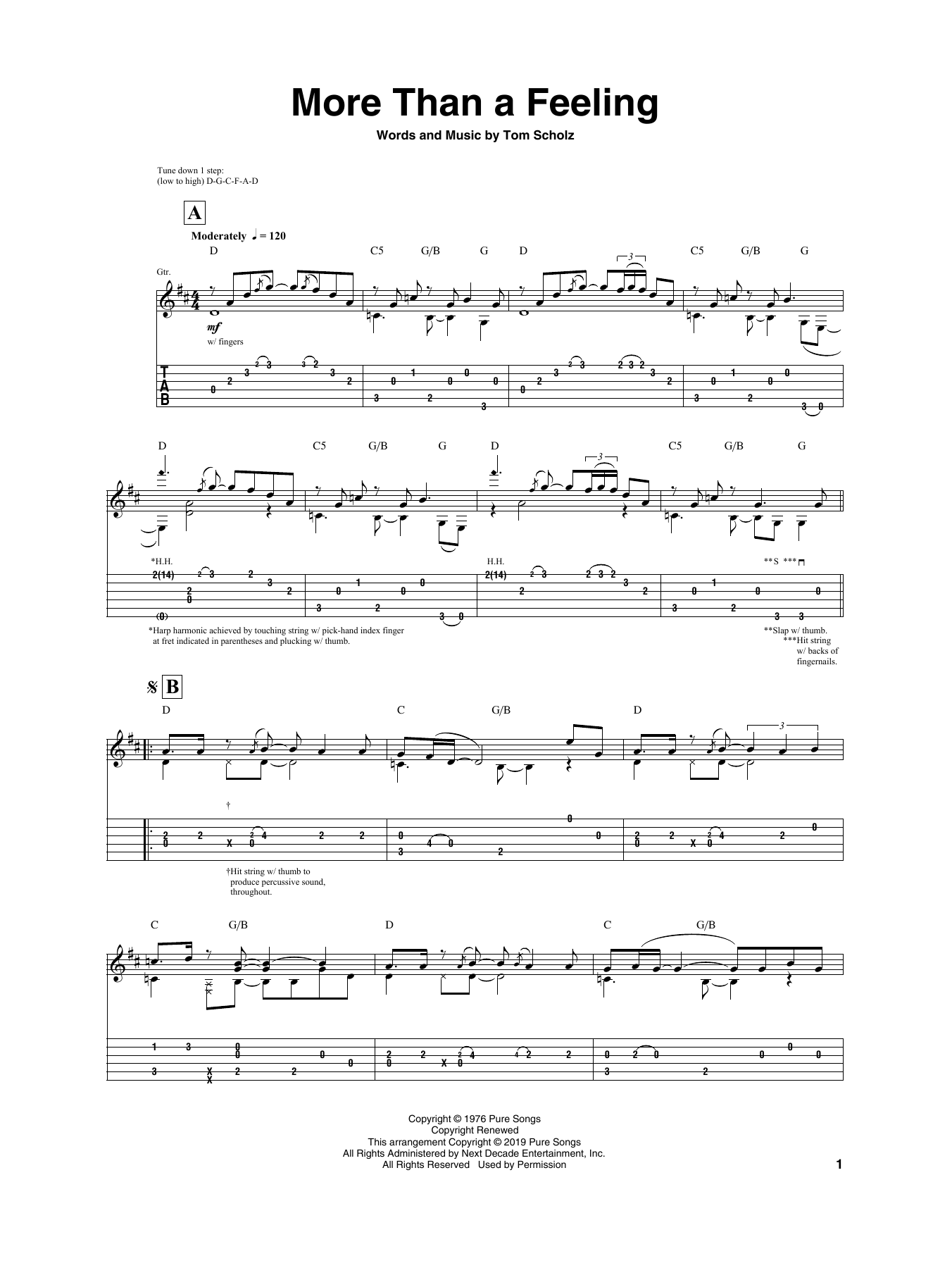 Igor Presnyakov More Than A Feeling Sheet Music Notes & Chords for Guitar Tab - Download or Print PDF