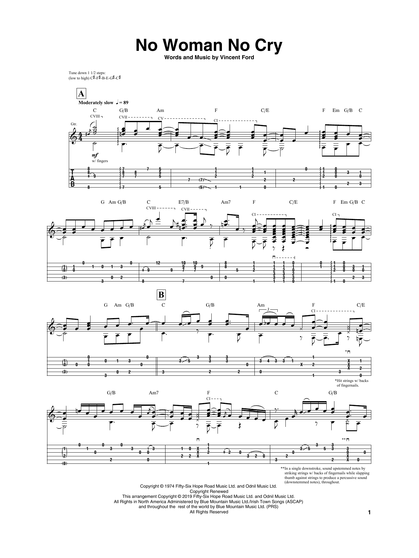 Igor Presnyakov No Woman No Cry Sheet Music Notes & Chords for Guitar Tab - Download or Print PDF