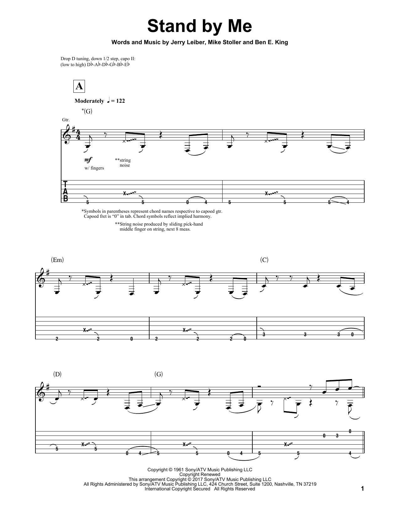 Igor Presnyakov Stand By Me Sheet Music Notes & Chords for Guitar Tab - Download or Print PDF