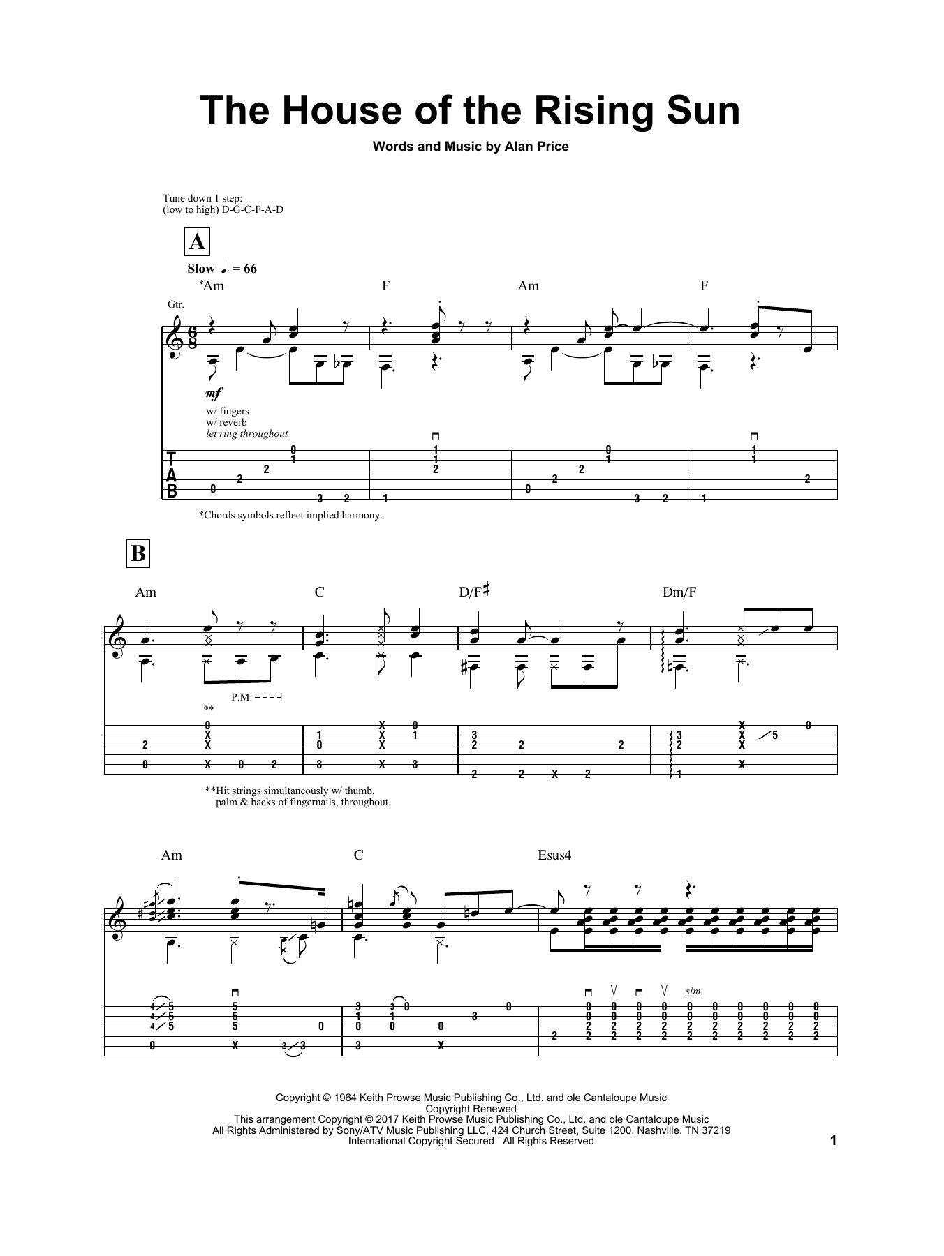 Igor Presnyakov The House Of The Rising Sun Sheet Music Notes & Chords for Guitar Tab - Download or Print PDF