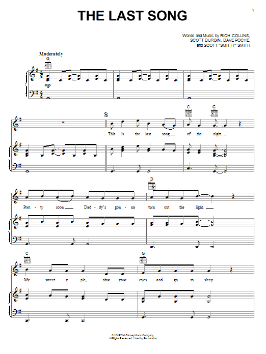The Last Song sheet music