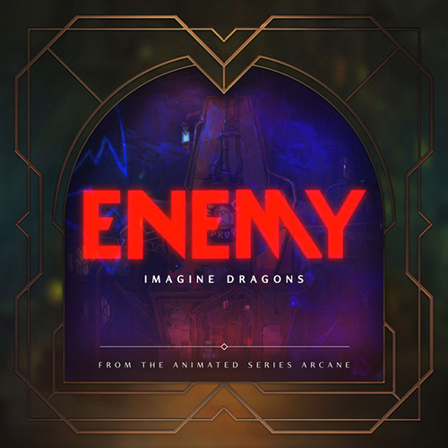 Imagine Dragons & JID, Enemy (from the series Arcane League of Legends), Piano, Vocal & Guitar Chords (Right-Hand Melody)