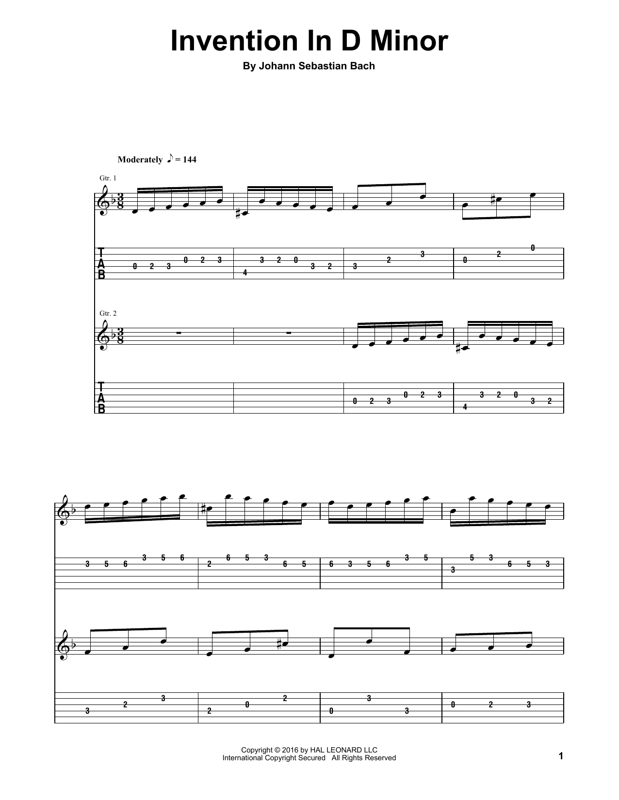 Preview Johann Sebastian Bach Invention In D Minor Classical sheet music, notes and chords for Guitar Tab Play-Along, SKU: 177043 sheet music, piano notes, chords, guitar tabs, score, transpose, transcribe, how to play, guide, download, learn, tutorial, progression, song, artist, awards, billboard, mtv, vh1, tour, single, album, release
