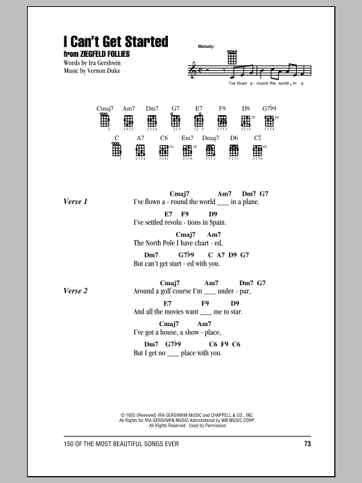 Ira Gershwin I Can't Get Started Sheet Music Notes & Chords for French Horn - Download or Print PDF