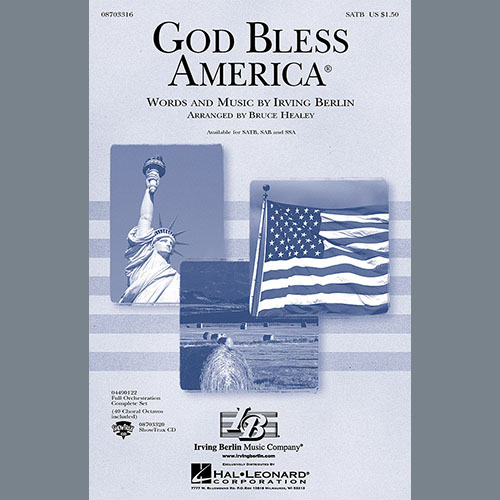 Irving Berlin, God Bless America (arr. Bruce Healey), SATB Choir