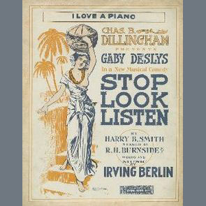 Irving Berlin, I Love A Piano (from Stop! Look! Listen!), Piano Duet
