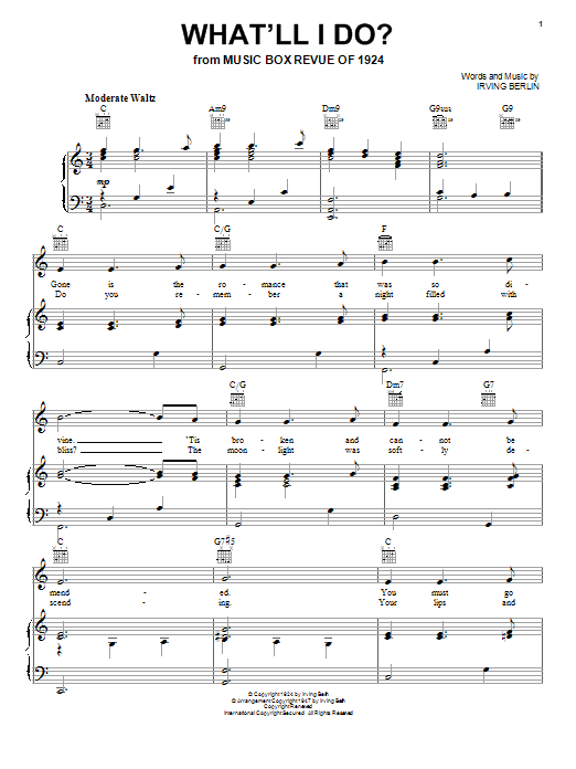 Irving Berlin What'll I Do? Sheet Music Notes & Chords for Violin - Download or Print PDF