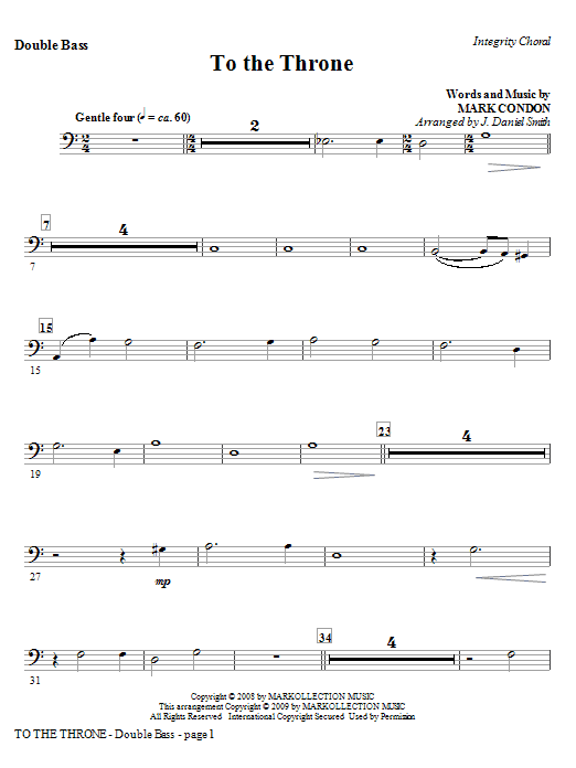J. Daniel Smith To The Throne - Alto Sax (Horn sub.) Sheet Music Notes & Chords for Choir Instrumental Pak - Download or Print PDF