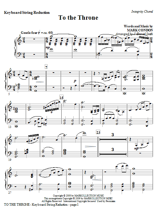 J. Daniel Smith To The Throne - Rhythm Sheet Music Notes & Chords for Choir Instrumental Pak - Download or Print PDF