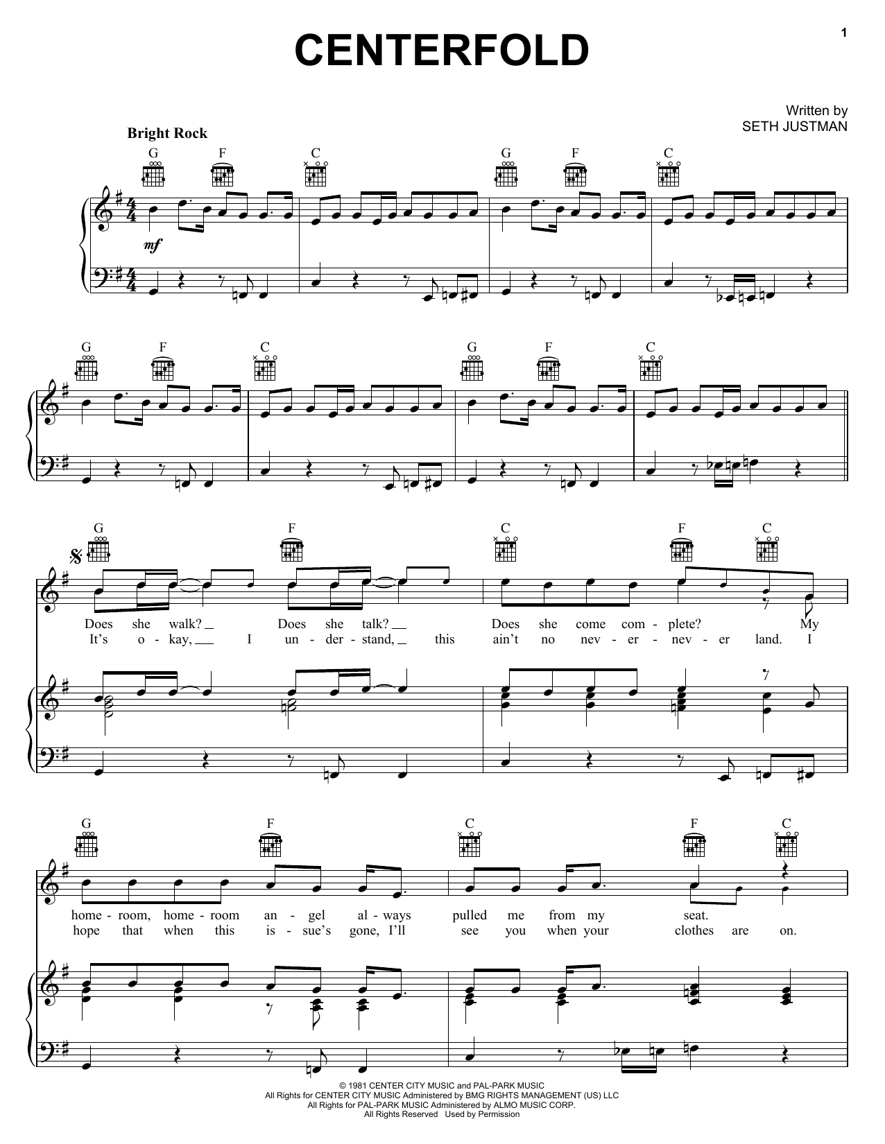 J. Geils Band Centerfold Sheet Music Notes & Chords for Violin - Download or Print PDF