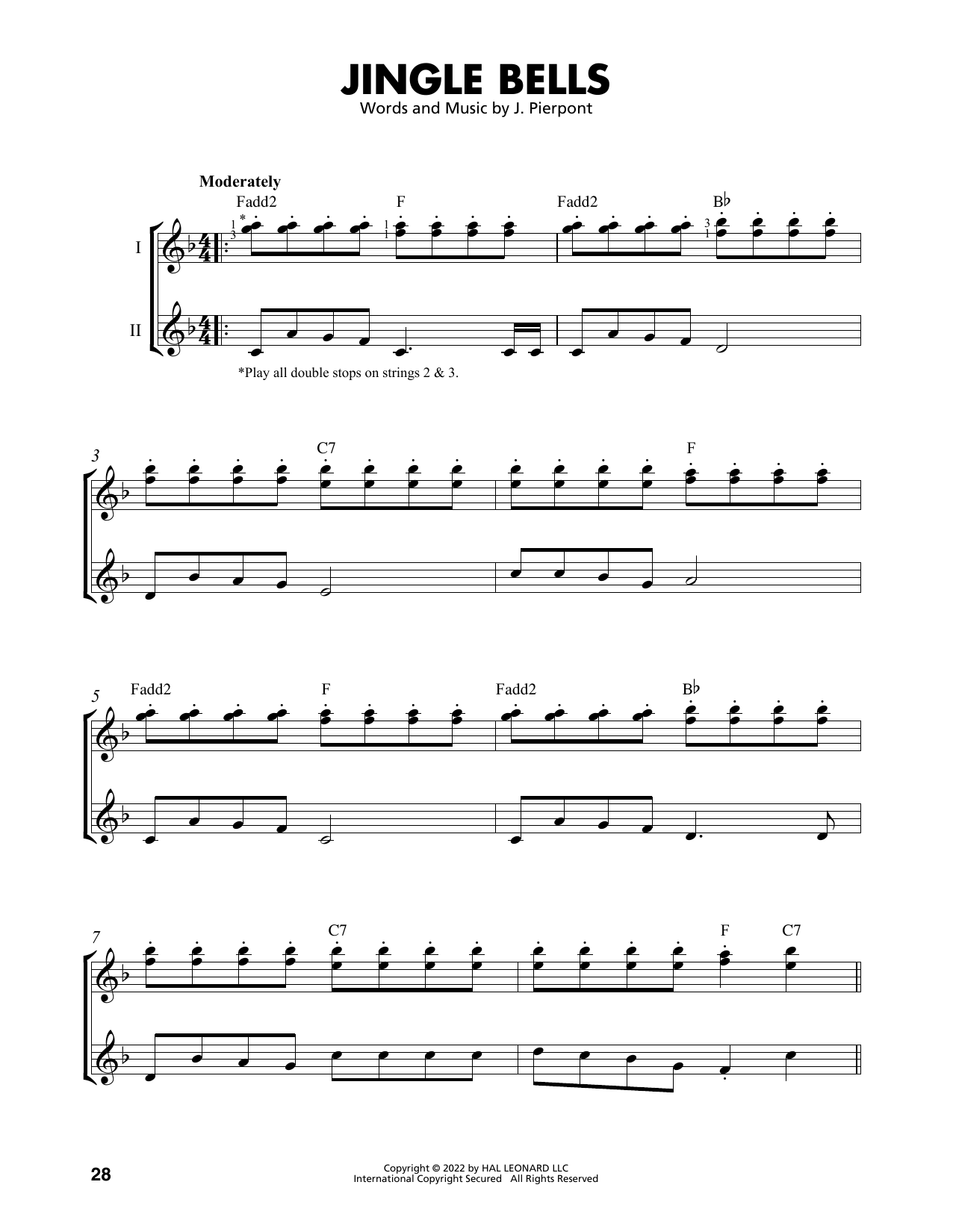 J. Pierpont Jingle Bells (arr. Mark Phillips) Sheet Music Notes & Chords for Easy Guitar Tab - Download or Print PDF