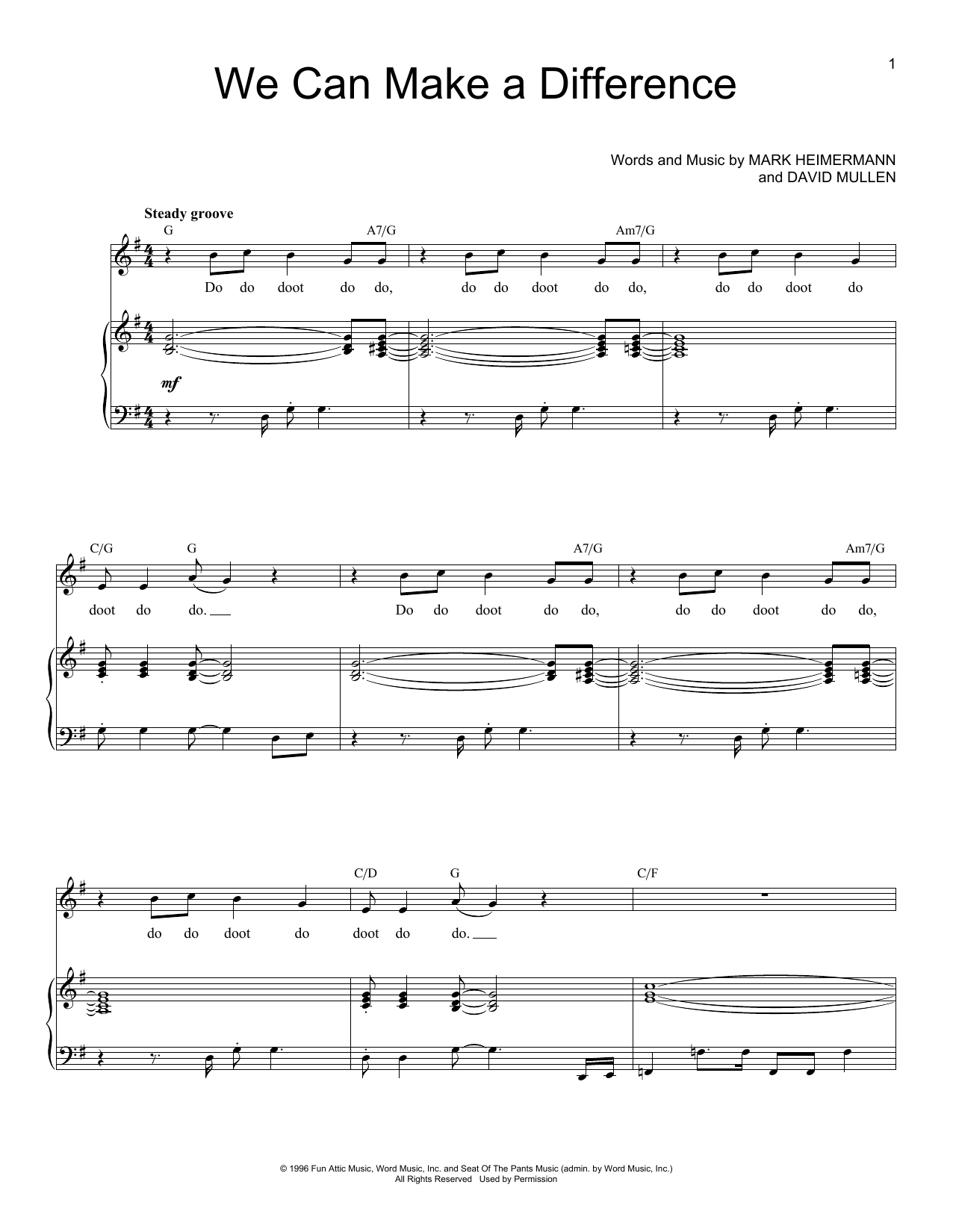 Jaci Velasquez We Can Make A Difference Sheet Music Notes & Chords for Lead Sheet / Fake Book - Download or Print PDF