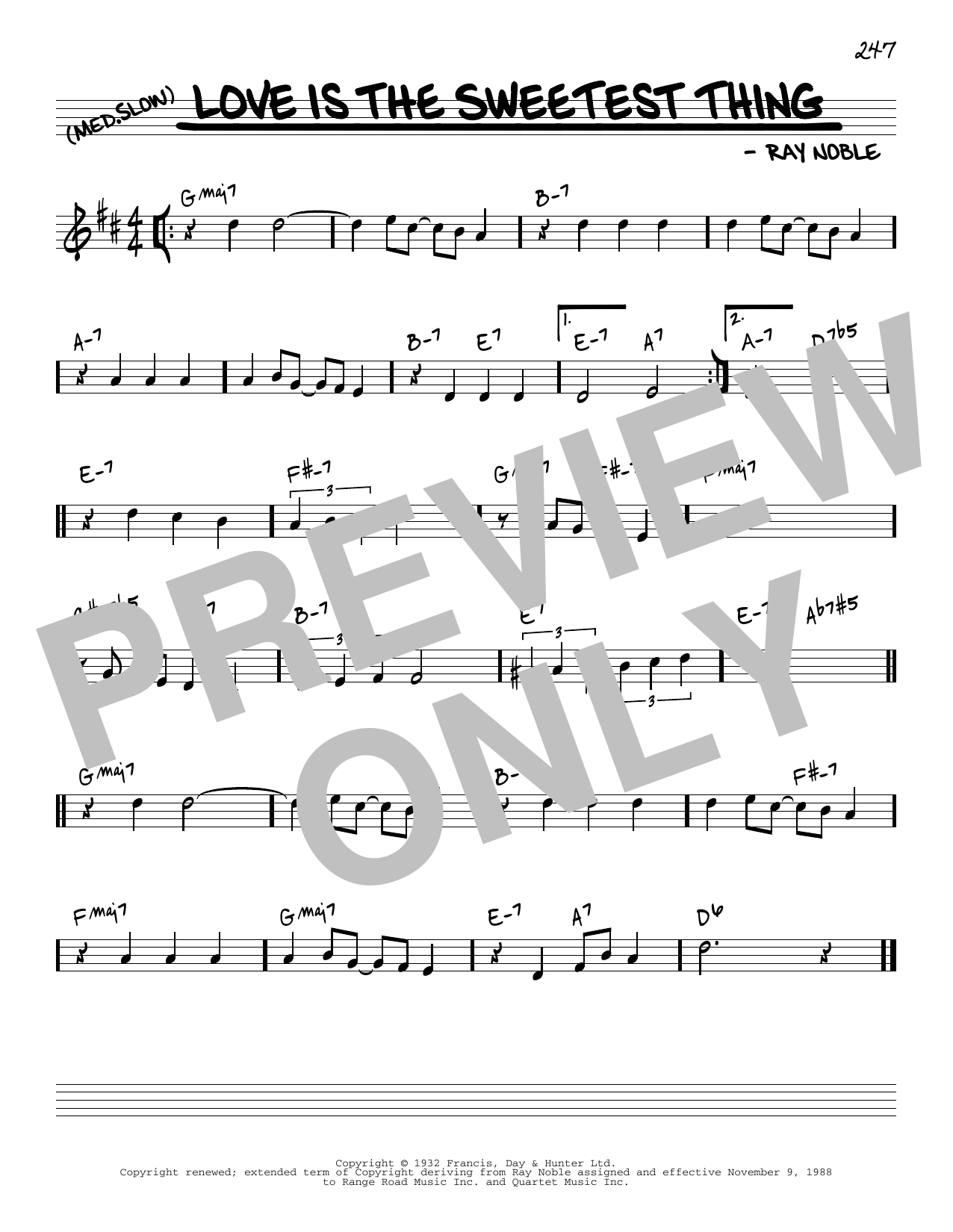 Jack Grassel Love Is The Sweetest Thing [Reharmonized version] (arr. Jack Grassel) Sheet Music Notes & Chords for Real Book – Melody & Chords - Download or Print PDF