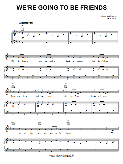 Jack Johnson We're Going To Be Friends Sheet Music Notes & Chords for Guitar Tab - Download or Print PDF