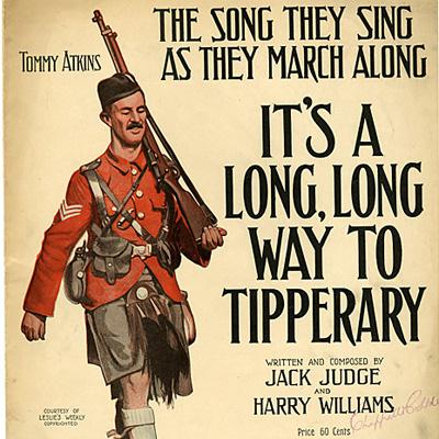 Jack Judge, It's A Long Way To Tipperary, Piano, Vocal & Guitar (Right-Hand Melody)