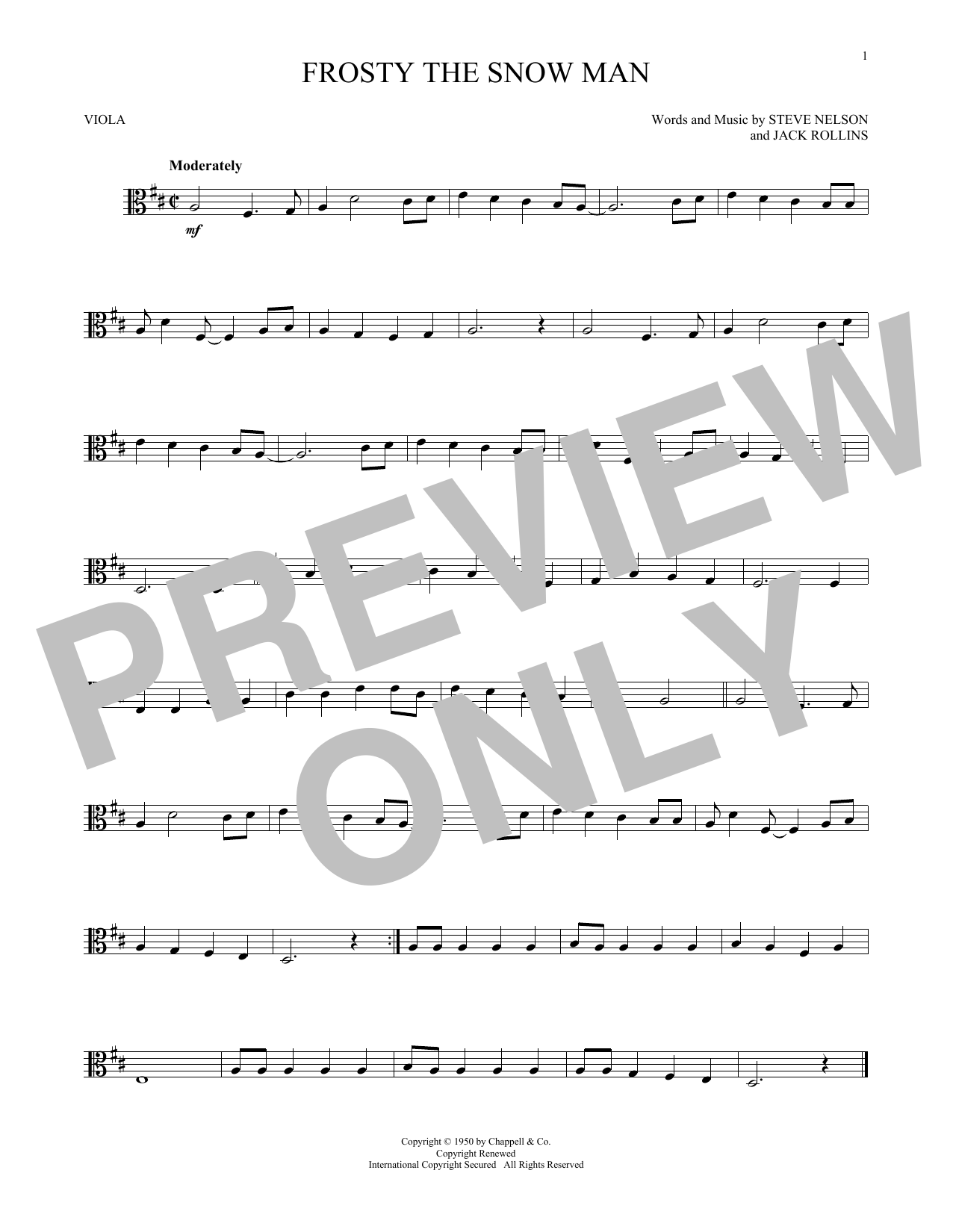 Jack Rollins & Steve Nelson Frosty The Snow Man Sheet Music Notes & Chords for Flute - Download or Print PDF