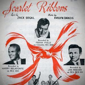 Jack Segal, Scarlet Ribbons (For Her Hair), Piano, Vocal & Guitar (Right-Hand Melody)