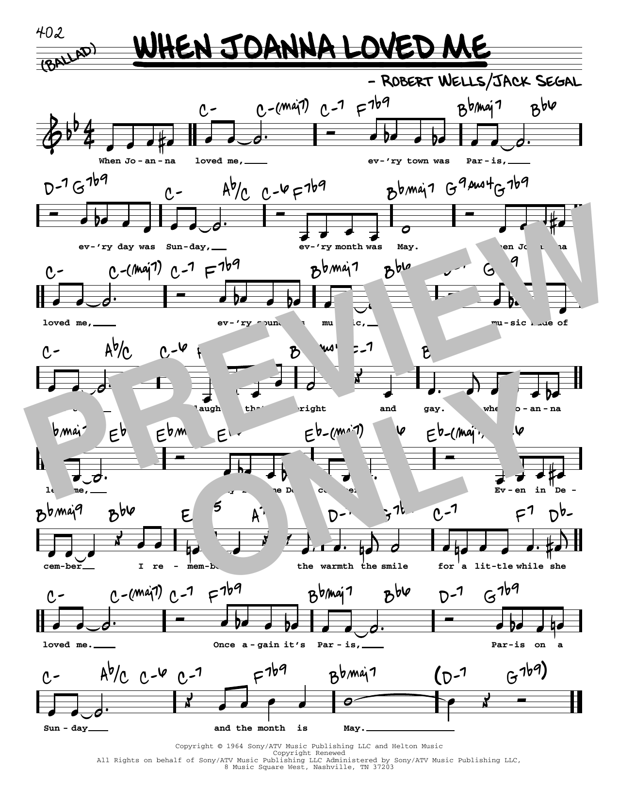 Jack Segal When Joanna Loved Me (Low Voice) Sheet Music Notes & Chords for Real Book – Melody, Lyrics & Chords - Download or Print PDF Jack Segal When Joanna Loved Me (Low Voice) Sheet Music Notes & Chords for Real Book – Melody, Lyrics & Chords - Download or Print PDF