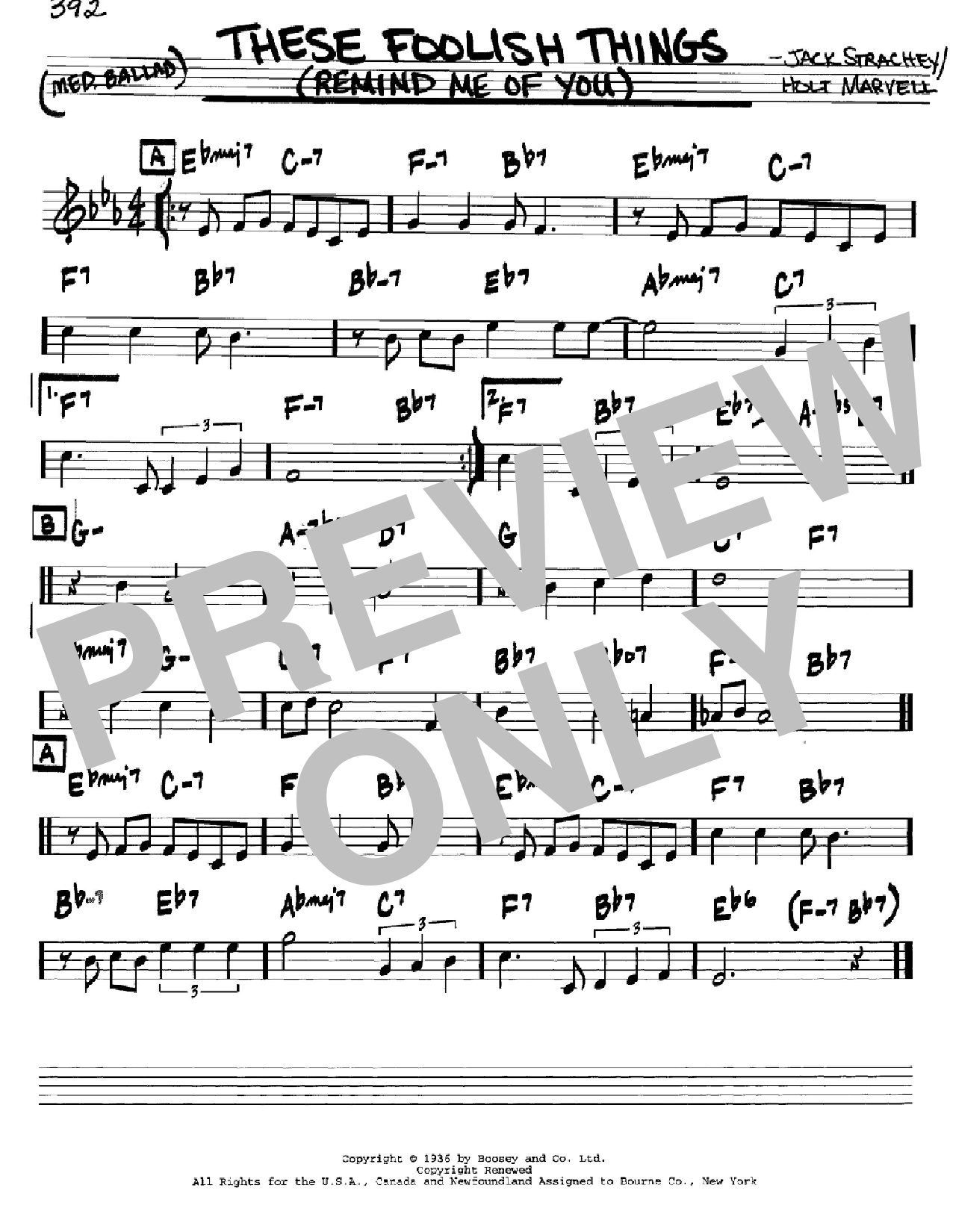 Jack Strachey These Foolish Things (Remind Me Of You) Sheet Music Notes & Chords for Ukulele with strumming patterns - Download or Print PDF