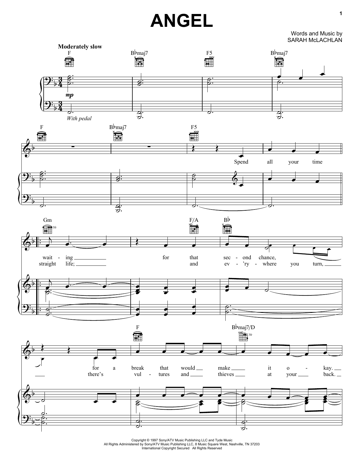 Jackie Evancho Angel Sheet Music Notes & Chords for Piano, Vocal & Guitar (Right-Hand Melody) - Download or Print PDF