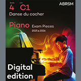 Download Jacques Ibert Danse du cocher (Grade 4, list C1, from the ABRSM Piano Syllabus 2025 & 2026) sheet music and printable PDF music notes