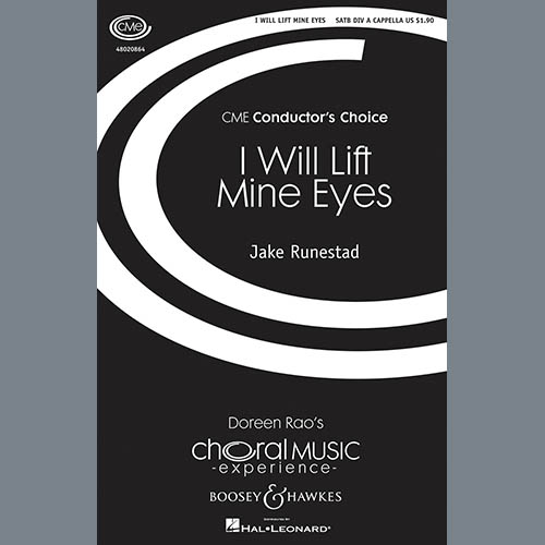 Jake Runestad, I Will Lift Mine Eyes, SATB