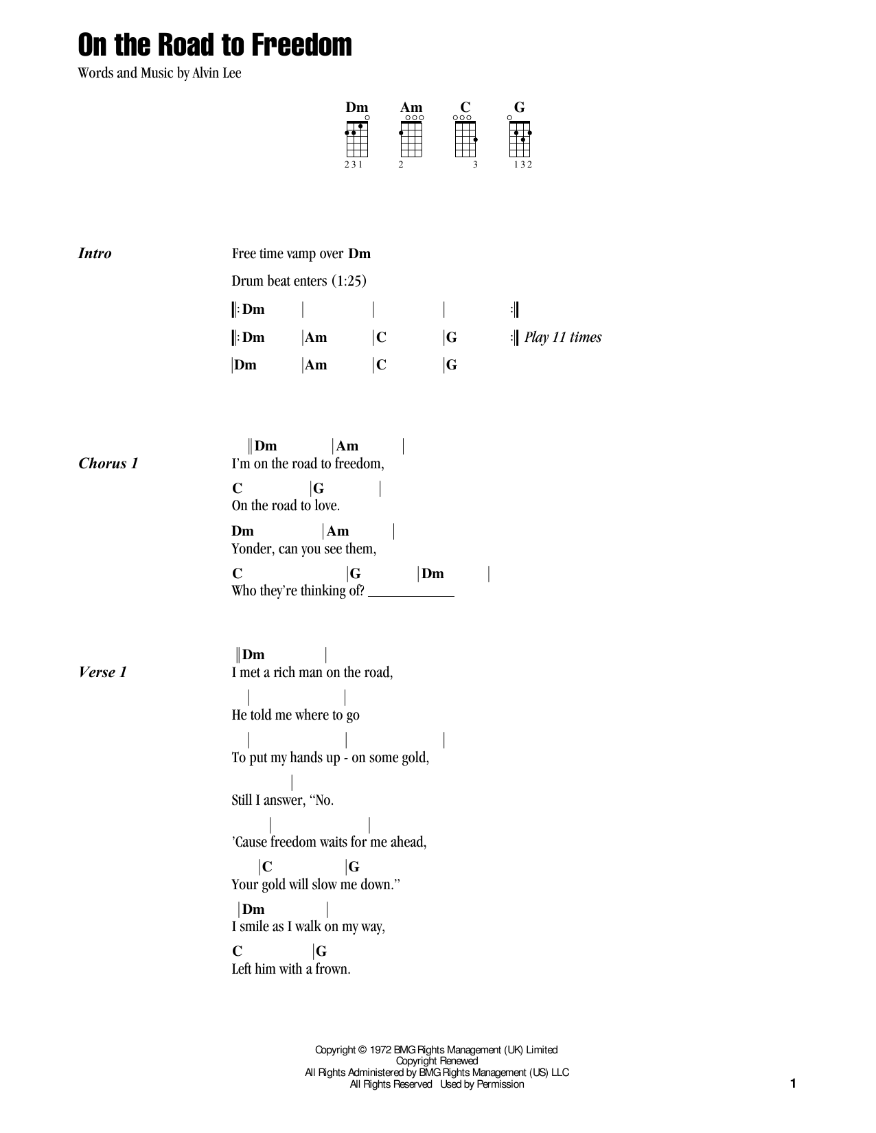 Jake Shimabukuro On The Road To Freedom (feat. Warren Haynes) Sheet Music Notes & Chords for Ukulele - Download or Print PDF