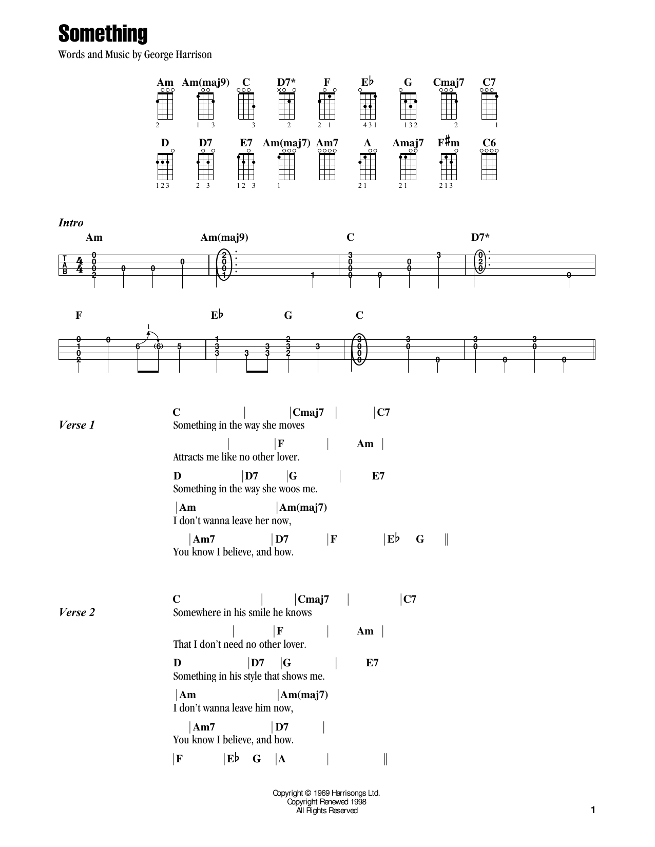 Jake Shimabukuro Something (feat. Vince Gill and Amy Grant) Sheet Music Notes & Chords for Ukulele - Download or Print PDF