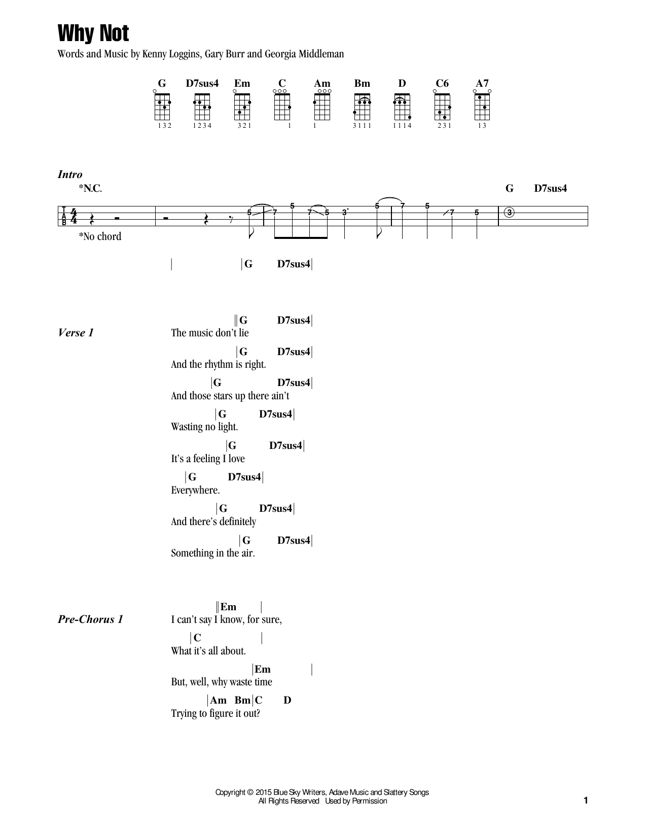 Jake Shimabukuro Why Not Sheet Music Notes & Chords for Ukulele - Download or Print PDF